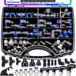 Mxuteuk Quick Connect Air Hose Fittings Kit,1/8,1/4,3/8,1/2 Push To F.... Fixed Price $70.99.