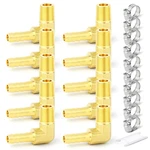 10pcs Brass Hose Barb Reducer 90 Degree Elbow 1/8" Npt To 1/4" Id With. Fixed Price $30.45.