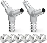 2pcs 304 Stainless Steel 3/8" X Hose Barb Fittings 3 Way Y Shape Joi. Fixed Price $19.81.