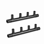 (pack Of 2) Efield Open Poly Ppsu Barb Crimp Pex 4 Ports 2), Copper. Fixed Price $32.99.