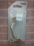 National Hardware N116-558 Door Pull 4" Brass Finish. Fixed Price $10.02.