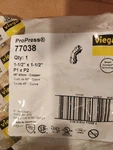 Viega Proress 77038 Copper Propress 45 Elbow 1-1/2" X. Fixed Price $22.89.