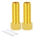 Taisher 2pcs Brass Pipe Fitting, Extension Hex Adapter, 1/2" 100mm Length. Fixed Price $29.99.