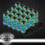 M12x1.5 Track Drift Drag Long Extended Steel Lug Nuts Set Neo Chrome Green. Fixed Price $31.88.