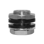 Beduan Stainless 3/8" Npt Female Bulkhead Coupler Thru-bulk Pipe 3/8, Silver. Fixed Price $22.85.