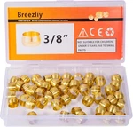 50pcs Tube Od 3/8" Brass Compression Sleeves 3/8 Od, Yellow. Fixed Price $13.35.