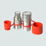 1/2 Flat Face Skid Steer Hydraulic Coupling W Dust Caps Iso 16028 By Signite. Fixed Price $39.71.