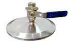 Bhogart Extractors 6" Stainless Steel 304 Clamp Sanitary Ball Valve End Cap. Fixed Price $58.49.