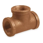 Tee Red Brass Tee, 3/4 In Female Npt X Npt, 1vez5. Fixed Price $20.69.