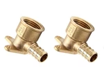 (pack Of 2) Efield Pex 1/2 Inch X Female Npt Drop-ear Elbow, Barb Crimp. Fixed Price $17.90.