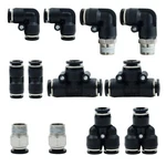 Beduan Pneumatic 5/16 Od Push To 8mm Tube Odx 1/4" Npt Kit, Black, Silver. Fixed Price $19.90.
