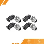 4 X Push To Connect Tube Fitting Male Elbow 4mm Od 1/8 Npt Thread Pneumatic. Fixed Price $14.30.