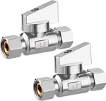 Minimprover 2 Pack Chrome Brass 3/8" Comp Fip X 3/8 Inch Compression Mip Quarter. Fixed Price $24.12.