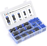 Cgele 60pcs Quick Connect Air Hose Fittings 4/6/8/10/12 Mm Release Pneu.... Fixed Price $22.62.