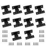 10 Sets Quick Fitting Furniture Panel Joint Bracket Plastic Push-on Black. Fixed Price $20.00.
