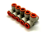 Smc Kq2t13-00a Union Tee 1/2" Push-to Connect Fitting Lot Of 5. Fixed Price $13.49.