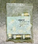 Festo Qs-1/4-3/8-i-u-m Straight Push In Fitting 3/8" X 1/4" Npt Lot Of Ten (10). Fixed Price $47.99.