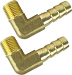 2pcs Brass 90 Degree Elbow 5/16" Hose Barb To 1/8"npt Male Barbed Fitting. Fixed Price $11.74.