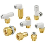 2pc Smc Corporation Kq2h06-g03a Fitting, Male Conn, G3/8 Brass Thrd, For 6m. Fixed Price $18.46.