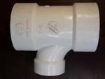Pvc Drain, Waste & Vent Pipe Reducing Sanitary Tee 3 X 2 3", B&k Mueller. Fixed Price $15.00.