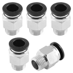 Qjaiune 5pcs Male Straight Push To 0.39" Od 1/4" Npt (10 Pcs), Copper. Fixed Price $14.85.