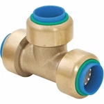 Tee, 3/4 In Tube Size, Brass, Brown, 75024lf. Fixed Price $13.99.