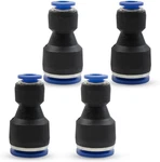 4 Pcs 6mm To 10mm Pneumatic Straight Reducing Push Connect 6mm-10mm, Black. Fixed Price $11.65.