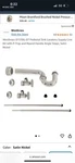Westbrass Round Handle Corrugated Pedestal Sink Kit Satin Nickel D1538l-07. Fixed Price $42.99.
