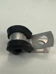 Kmc Cushion Clamp 1/4" Dia 304 Stainless Steel Epdm Lot Of 23 Cable Cleats. Fixed Price $27.20.