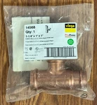 New Viega 14568 Propress Copper 1-1/4" X 1" Tee C Free Shipping. Fixed Price $22.50.