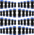 40 Pcs Quick Connect Straight Push 1/2", 3/8", 5/16", 1/4", 5/32",. Fixed Price $20.39.