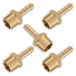 Boeray 5pcs Brass Hose Barb Fittings 1/4 1/4" To 3/8" Npt Male, Gold. Fixed Price $18.46.