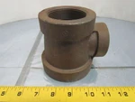 Ward 2-1/2x2x1"npt Cast Iron Black Pipe Reducing Tee Class 125 Usa. Fixed Price $44.99.