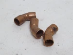 233641 Old-stock; Industry-std 5p036 Lot-3; Wrot Copper Rough 45deg Elbow; 1/4". Fixed Price $12.14.