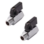 Metaland 3/8" Brass Mini Ball Valve Npt Female X Male Shut-off (pack Of 2). Fixed Price $17.71.