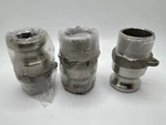 (qty 3) Pt Pac Male Cam Lock X Pipe Quick Acting Coupler 100-f-316. Fixed Price $35.07.