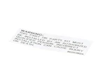 Frymaster 8020382 Appliance Label Gas Valve Convers Ion Kit. Fixed Price $32.21.