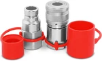 Flat Face High Flow Skid Steer Hydraulic Quick Connect Couplers/couplings Set, 3. Fixed Price $169.92.