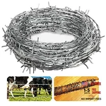 Yowlieu 4 Point Barbed Wire, 18 Gauge Real Barb Wire Roll Barbwire For 20 Feet. Fixed Price $21.25.