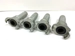 8pc Dixon Gam11 Dual Twist Lock Air Pneumatic 1" Hose Barb Fitting Coupling Set. Fixed Price $40.00.
