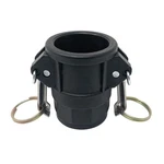 Gloxco Polypropylene Type D Cam And 1" Female Camlock X Npt, Black. Fixed Price $22.99.