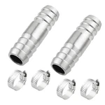 Goldpea 304 Stainless Steel Hose Barb Union Connector 1-1/4" Barb, Silver. Fixed Price $17.30.