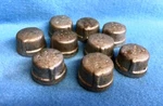 B&k Mueller Galvanized Malleable Iron Pipe Cap 3/4" ** Lot Of 9. Fixed Price $14.00.