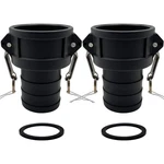 Bitotu 2pcs Camlock Fittings Poly C-100 1" Type C Standard 1 Inch, Black. Fixed Price $21.88.