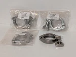 Lot Of 4:vne Corporation 691-10004 13mhhm1.5 Heavy Duty Clamps W/ Wing Nut 304ss. Fixed Price $29.99.
