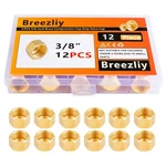 Breezliy 12pcs 3/8-inch Brass Compression 3/8" Stop Valve Cap (12pcs), Yellow. Fixed Price $14.66.