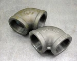 Ward Malleable Iron 90 Conduit Elbow 1-1/2" Npt Lot Of Two (2). Fixed Price $21.99.