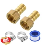 Uxcell Brass Hose Barb Fittings 1/2" X G3/8" Female Connector. Fixed Price $20.00.