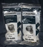 Legend 456054nl No Lead Push Fit Elbow 3/4 Inch Reusable New In Package Lot Of 2. Fixed Price $20.00.