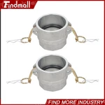 Findmall 2 Pcs Aluminum Camlock Fittings 3" Type D Npt Thread Female Coupler. Fixed Price $28.71.